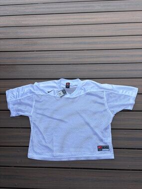 Vintage Y2K Nike Team Football White Mesh Jersey Mens 2XL Deadstock - NWT